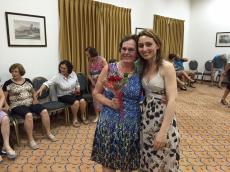 Comemoração do casamento no hotel.