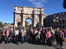 Em Roma.