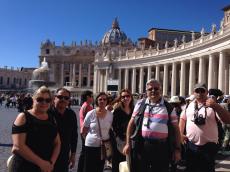 Em Roma.