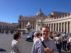 Em Roma.