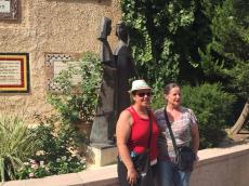 Grupo em Ein Karem, local do Magnificat.