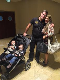 Tivemos a visita da esposa e dos gêmeos do nosso guia, Ilan. 