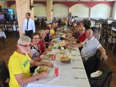 Almoço na Jordânia. 