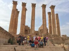 Visitando as ruínas de Jarash