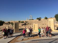 Na Citadela de Amman, na Jordania 
