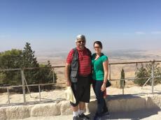 Vista do alto do Monte Nebo, na Jordania 
