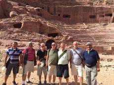 Nos desfiladeiros de Petra.