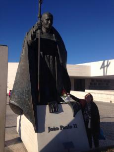 Em Fátima com São João Paulo II