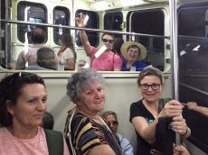 No funicular para subir a Capri.