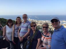 Nos jardins de Haifa.