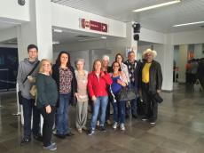Embarcando em Caxias do Sul.  