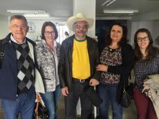 Embarcando em Caxias do Sul. 