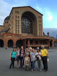 Chegada em Aparecida.