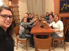 Jantar em Praga. 