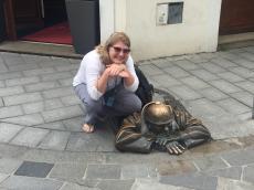 Passeando em Bratislava. 