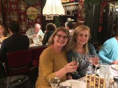 Jantar de boas vindas em Viena. 