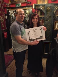 Diploma de dança no jantar de boas vindas em Viena. 