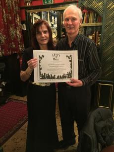 Diploma de dança no jantar de boas vindas em Viena. 