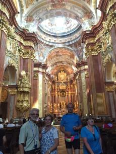 Visitando a abadia de Melk. 
