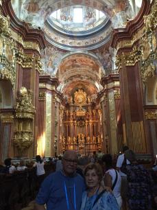 Visitando a abadia de Melk. 