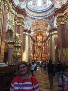 Visitando a abadia de Melk. 