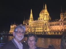 Passeio noturno em Budapeste. 