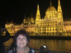Passeio noturno em Budapeste. 