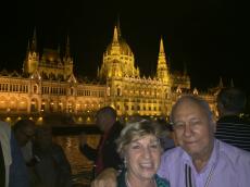 Passeio noturno em Budapeste. 