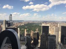 Do topo de Rockfeller Center avistamos o Central Park