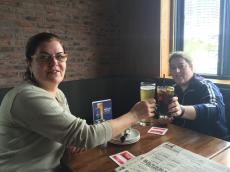 Primeiro almoço do grupo em Toronto 