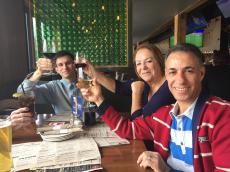 Primeiro almoço do grupo em Toronto 