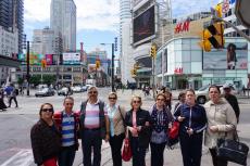 No passeio de Toronto. 