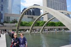 No passeio de Toronto. 