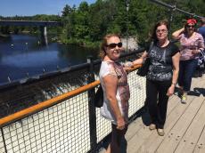 Nas Cataratas de Mont Morranci, em Quebec