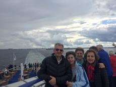 Saindo de Copenhague. 