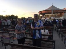 Após a missa internacional em Medjugorje 
