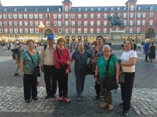 Na Praça Mayor no centro de Madrid 